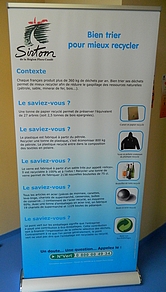 Panneau sur la valorisation des déchets recyclables Panneau sur la valorisation des déchets recyclables